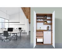 Cucina Ufficio Mini Cucina Singola Rovere Bianco Peter 104 CM respekta [EEK: E]