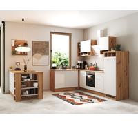 Cucina Winkelküche Isola Incasso Rovere Bianco Hilde 280 CM respekta [EEK: E]