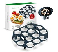 CucinaOra eggFUSION Supporto per 14 Uova, Compatibile con Accessori Bimby TM7, TM6, TM5, TM31 - Compatibile con Accessori da Cucina MC Smart Connect - Supporto per la cCottura Delle Uova