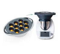 CucinaOra steamEGGS MAX Cuociuova per Bimby fino a 10 pezzi - Uova in camicia con Bimby - Accessorio per Bimby Vorwerk TM5 TM31 TM6 - Cuociuova per Bimby - Accessorio Thermomix