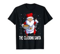 Cucinare Babbo Natale Cuoco Cuoco Divertente Chef Babbo Natale Maglietta