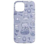 Cucinare Cucina Divertente Cucina Blu Desserts Tea Orso Kawaii Custodia per iPhone 15