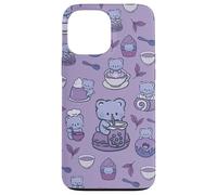 Cucinare Cucina Divertente Cucina Viola Desserts Tè Kawaii Orso Custodia per iPhone 13 Pro Max