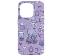 Cucinare Cucina Divertente Cucina Viola Desserts Tè Kawaii Orso Custodia per iPhone 15 Pro