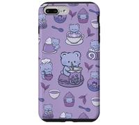 Cucinare Cucina Divertente Cucina Viola Desserts Tè Kawaii Orso Custodia per iPhone 7 Plus/8 Plus