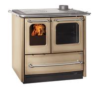 Nordica Extraflame Cucina a Legna con Forno 7.5 kW Volume 215 m3 Dimensione 96x64 cm colore Cappuccino - 7014522 Sovrana Easy Evo 2.0