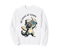 Cuciniamo al Dawn Funny Raccoon Bakery Felpa