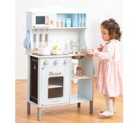 Cucinina moderna in legno per bambini - azzurro