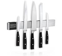 Cucino Magnetic Bar Knife con magnete extra forte - Specialmente per il frigorifero, barra magnetica bifacciale in acciaio inox - 40 cm