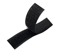 Cucire il nastro a strappo, Nastro da cucire con gancio e passante 25 mm, strisce di nylon retro non autoadesivo, chiusura in tessuto, nastro ad incastro(Black,25MM x 5 Yards)