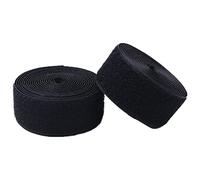 Cucire il nastro a strappo, Nastro di fissaggio non adesivo in nylon for tessuti da cucito 25 mm(Black,25MM x 25Yards)