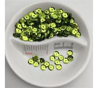 cucire paillettes, 3 mm 4 5 6 10 Coppa rotonda base argentata sciolta adatta for cucito artigianato matrimonio decorazione abbigliamento abito scarpa tappo fai da te(Light Green,10mm Cup 10g)