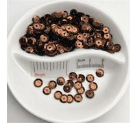 cucire paillettes, 3 mm 4 5 6 10 Coppa rotonda base argentata sciolta adatta for cucito artigianato matrimonio decorazione abbigliamento abito scarpa tappo fai da te(Brown,10mm Cup 10g)