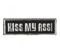 Cucire-Su Patch - Kiss My Ass! - 04058 - Tgl circa 9 x 3 cm - Patch Stick Applicazione