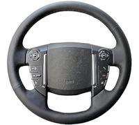 Cucito a Mano Nero Coprivolante Per Land Rover Discoverer 3 4 Freelander 2 Per Range Rover Sport Edition Filo nero Copri Volante in Pelle con Ago e Filo Traspirante e Antiscivolo