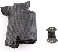 Cucito a Mano Nero Coprivolante Per Nissan Tiida Sylphy Sentra Versa Nota 2014 Linea Nera Copri Volante in Pelle con Ago e Filo Traspirante e Antiscivolo