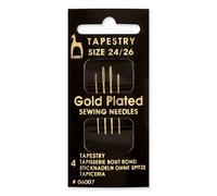 Cucito a Mano Placcato Oro Arazzo Aghi Da Pony Misura 24-26