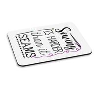 Cucito È Harder Than It Cuciture PC Computer Mouse Pad Artigianato Migliore Mum