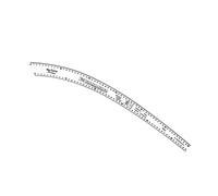 Cucito francese curva righello moda design modello rendendo sottile vita anca