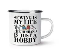 Cucito Is My Vita The Husband Solo Un Hobby Smalto Tazza Divertente Valentines