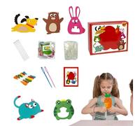 Cucito per bambini, kit da cucito per bambini | Kit per bambini da cucire con animali | Set divertente ed educativo con animali per ragazzi e ragazze dai 6 anni in su, kit cuci i tuoi animali per prin