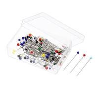 Cucito Spilli,5 Set Palla Vetro Testa Dritto Trapuntatura Spillo,Multicolore