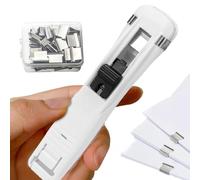 Cucitrice a clip durevole | Dispenser di fermacarte riutilizzabile | Dispenser di clip a pressione - per uso domestico, ufficio, scuola, aula, desktop, documenti, modesto, conti e cartelle d'archivio