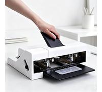 Cucitrice a doppia testa resistente, cucitrice manuale con 10 scatole di graffette, modalità di cucitura centrale per carta A3/A4, capacità 50 fogli, per uso familiare in fabbrica di stampa in ufficio