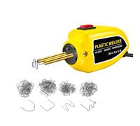 cucitrice calda Mini saldatrice per plastica da 100 W, kit di riparazione paraurti con pinzatrice a caldo, saldatore per riparazione plastica(Yellow 1200 Nails)
