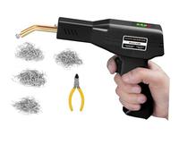 cucitrice calda Saldatrice per plastica senza fili da 200 W, kit di riparazione paraurti auto portatile con ricarica rapida tramite USB(1000Pcs-Black)