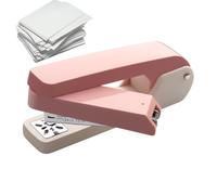 Cucitrice di base da tavolo, pinzatrice girevole a braccio, resistente, rotazione a 360 gradi, per rilegare 50 pagine, cucitrice durevole per rilegatura o graffetta in ufficio, scuola casa