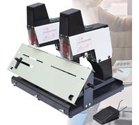 Cucitrice elettrica a sella, rilegatrice automatica rapida, legatrice pesante, spessore regolabile, livelli di intensità, funzionamento a pedale per uso ufficio
