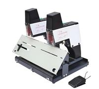 Cucitrice elettrica resistente a sella, A3 a punto piatto, con protezione per inceppamento, per rilegatura efficiente di libri e uso desktop
