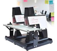 Cucitrice elettrica, rilegatrice automatica a 9 velocità per libretti/rapporti, copertura di sicurezza, profondità fai da te, design a doppia testa, compatibile con graffette 23/6, 23/8, 24/6, 24/8