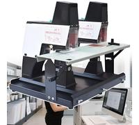 Cucitrice elettrica, rilegatura rapida automatica con pedale, spessore regolabile fino a 100 mm, 1-9 livelli di intensità, ideale per casa, scuola, ufficio e lavoro