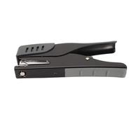 Cucitrice in metallo, semplice e piccola cucitrice da ufficio con forma aerodinamica 20 (nero)