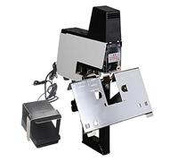 Cucitrice per punti a sella resistente, cucitrice elettrica a sella, livelli di regolazione della forza da 1 a 9, cuciture a sella/cuciture piatte, adatta per studi fotografici, uffici e case.