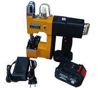 Cucitrice per sacchetti, 21 V, regolabile, per cucire riso, sacchi, tessuti, carta e sacchetti di plastica, include 3 rotoli di filo