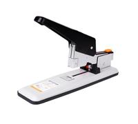 Cucitrice per Ufficio 100 Fogli, Spillatrice Manuale Portatile in Metallo per Impieghi Gravosi, Ergonomica, Resistente, da Scrivania ad Alta Capacità- Bianco