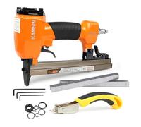 Cucitrice pneumatica per tappezzeria KAMSIN 7116K, calibro 22, pistola per graffette da tappezzeria con corona da 9,0 mm, adatta a graffette da 6-16 mm per tappezzeria e lavorazione del legno