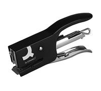 Cucitrice q-connect kf22340 a pinza metallica colore nero capacità 12 fogli utilizza punti numero 10