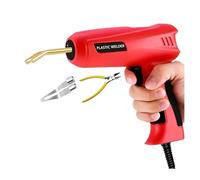 Cucitrice Saldatore Di Plastica Pistola 2 In 1 Saldatrice Di Plastica Saldatore Graffette Saldatura Elettrica Paraurti Auto Strumento Di Riparazione Facile e Potente(Red 400Pcs)