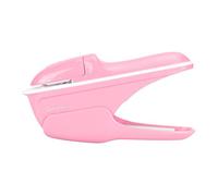 Cucitrice Senza Punti ABS 13,5cm Senza Pinzatrice Cucitrice Fino a 8 Fogli Raccoglitore di Carta Strumento Cucitrice per Libri per Scuola, Ufficio, Casa(rosa)