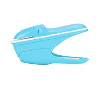 Cucitrice Senza Punti ABS 13,5cm Senza Pinzatrice Cucitrice Fino a 8 Fogli Raccoglitore di Carta Strumento Cucitrice per Libri per Scuola, Ufficio, Casa(blu)