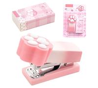 Cucitrici tascabili - Mini cucitrice carina Cat Claw per bambini | Piccola cucitriceda viaggio pratica | Forniture per ufficio per studenti in aula | Cucitrice portatile per 2-15 fogli | pe