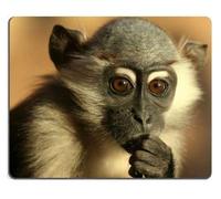 Cucitura di precisione Baby Monkey Babbuini Wildlife Animal computer Tappetino per mouse