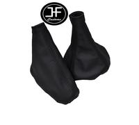 Cucitura Nera Per Alfa Romeo 156 Pre-Facelift 98-02 Freno A Mano In Vera Pelle