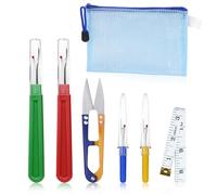 Cucitura Ripper Kit, Taglia Filo 4 Pezzi Cucito Accessori Sarta, Dispositivo Di Rimozione Della Filettatura Cucire Filo Taglierina Con La Forbice Della Guarnizione, Separatori Di Cuciture