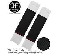 Cuciture Rosse 2X Ginocchio Pad Orlo Carbonio Vinile Cover per Toyota MR2 MK3