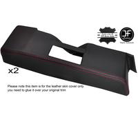 Cuciture Rosse 2X Porta Rilascio Surround Pelle Cover Per Renault Alpine Gta V6